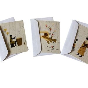 Beautiful Cards and Matching Envelopes Lot of 3 by Women for Women International